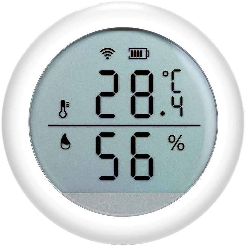 

Termometro inalambrico Higrometro Wifi Sensor de temperatura de humedad inteligente con alerta Pantalla LCD Monitoreo remoto de aplicaciones para