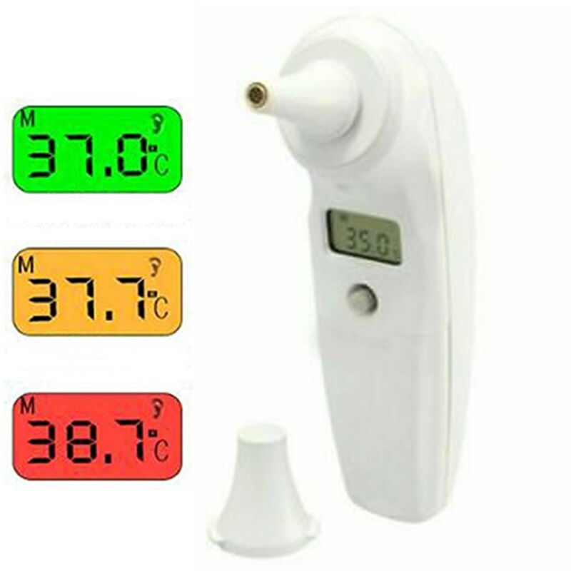 Termometro Infrarossi Digitale Orecchio Con Display 3 Colori 32.0 a 42.9°c 1 Sec - - Trade Shop Traesio