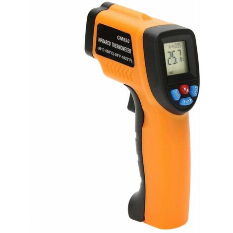 Termómetro infrarrojo digital portátil sin contacto Pirómetro Acuario Lcd Láser al aire libre -50 550 C
