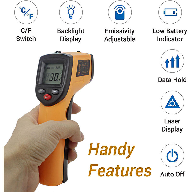 

Termometro infrarrojo, no un termometro medico, para objetos industriales