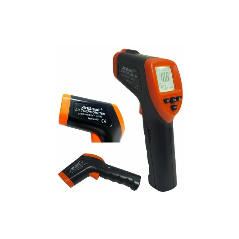 Image of Exsensa - termometro laser digitale infrarossi DA-50° max 550° c misura temperature (no umana)