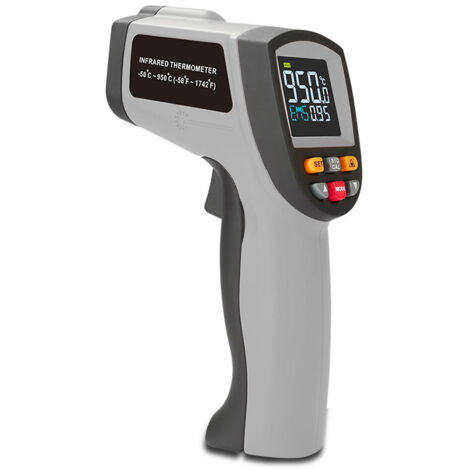 Termometro laser industriale a infrarossi GT950 a nove punti con schermo a colori