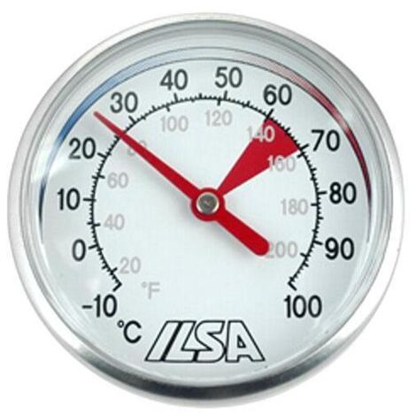 TERMOMETRO LATTE TEMPERATURA LIQUIDI IN ACCIAIO INOX ILSA 1311