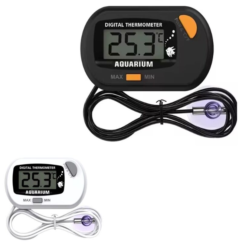 Termómetro Lcd Para Temperatura Acuario Marino Terrario Digital Con Sonda De 1m