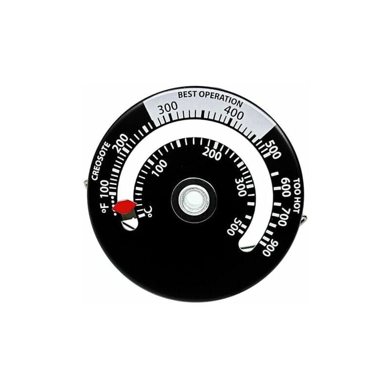 Image of Termometro Magnetico per Stufa a Legna, Camino, Ventilatore, Stufa con Sonda, Misuratore di Temperatura del Forno per Barbecue ad Alta Sensibilità