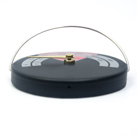 Termometro magnetico per stufe e stufe a legna, rosso, 63 mm