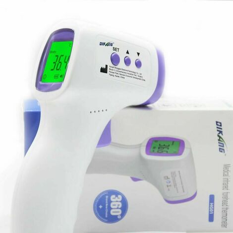 Termômetro médico Termômetro digital sem contato para adultos e bebês com termômetro frontal LCD