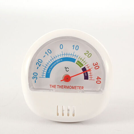 Termómetro para congelador de refrigerador, termómetro mecánico para congelador de refrigerador con dial grande y termómetro analógico para congelador