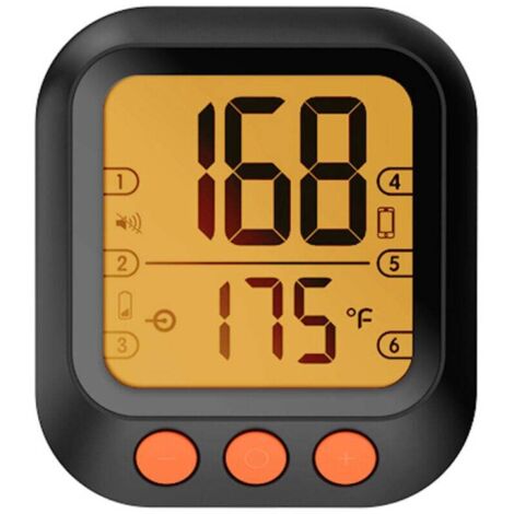 Termometro per carne, termometro per griglia Bluetooth fino a 500 piedi con 4 sonde pronte, fino a 6 canali sonda, monitoraggio remoto della temperatura, allarme intelligente, termometro per griglia