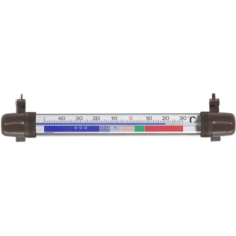 Termometro per frigorifero cm 20 x 2 frigoriferi in plastica da -30 a+50  marrone