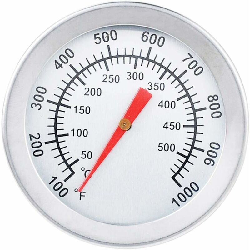 Image of Fortuneville - Termometro per griglia per barbecue, griglia per affumicatore in acciaio inossidabile Indicatore di temperatura per barbecue Calibro