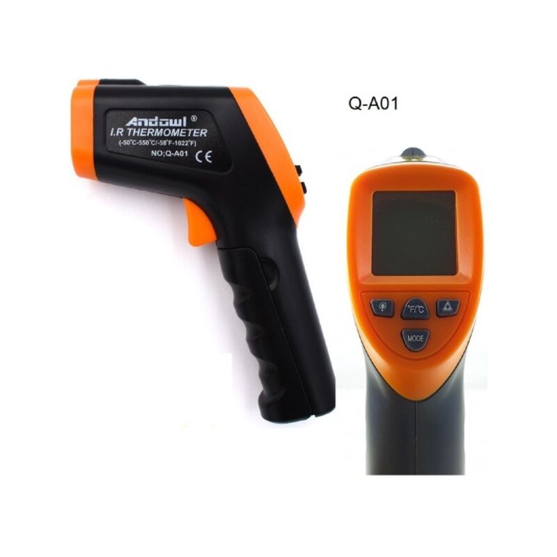 Image of Trade Shop Traesio - Trade Shop - Termometro Pistola Digitale Per Temperatura a Infrarossi Senza Contatto Q-a01