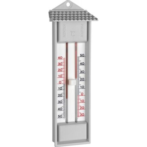 Termómetro plástico gris