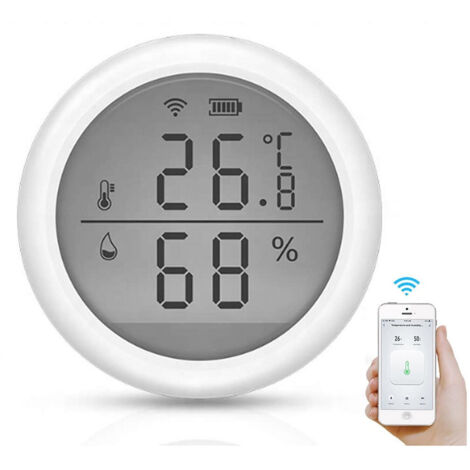 Termometro Smart Wifi Sensore Temperature Himita App Ifttt Smart Life Alexa Google