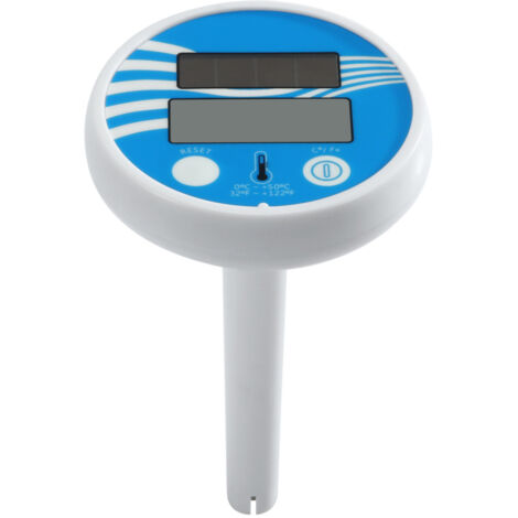 Termómetro solar flotante para piscinas, spas y estanques. Termómetro digital para agua caliente, ideal para bañeras, estanques y acuarios.