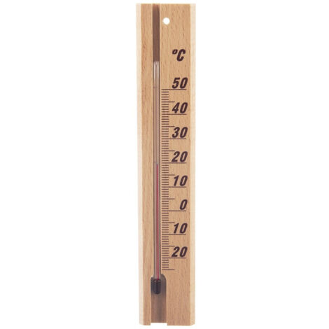 TERMOMETRO UNIVERSALE DA PARETE IN LEGNO PER LA CASA 20 CM
