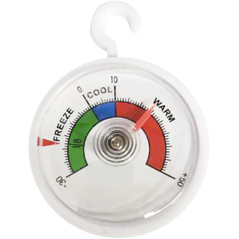 Termómetros para refrigerador con código de colores, juego de 3, termómetro analógico para refrigerador, congelador o arcón, termómetro analógico para refrigeración.