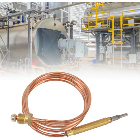 Termopar para calderas y hornos de gas con alta precisión de medición y rápido tiempo de respuesta, resistente a altas temperaturas – 47 g de cobre
