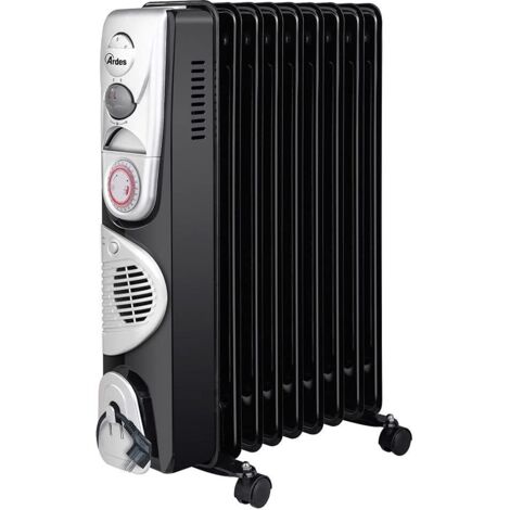 Termoradiatore Elettrico Ardes 9 Elementi 2000W con Termostato Nero