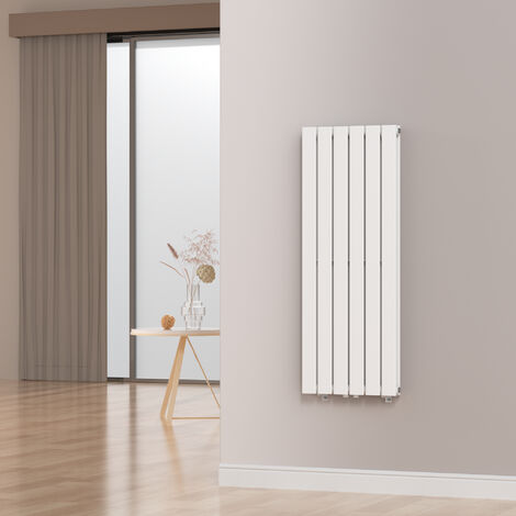 Termosifone Nore ad Acqua Calda Pannello Doppio con Elementi Piatti 120 x 45 cm Bianco [neu.haus]