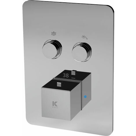 termostatica ducha emp con pulsador ERGOS - KÄLLA - cromado