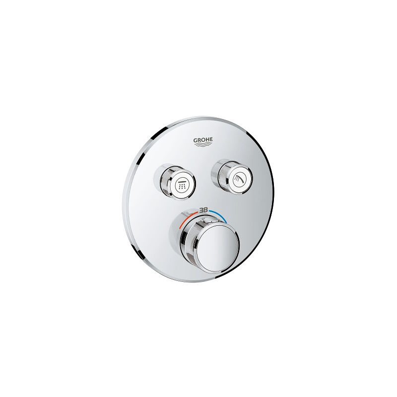 Grohtherm SmartControl Thermostat for in-wall installation 2 outlets (29119000) - Grohe