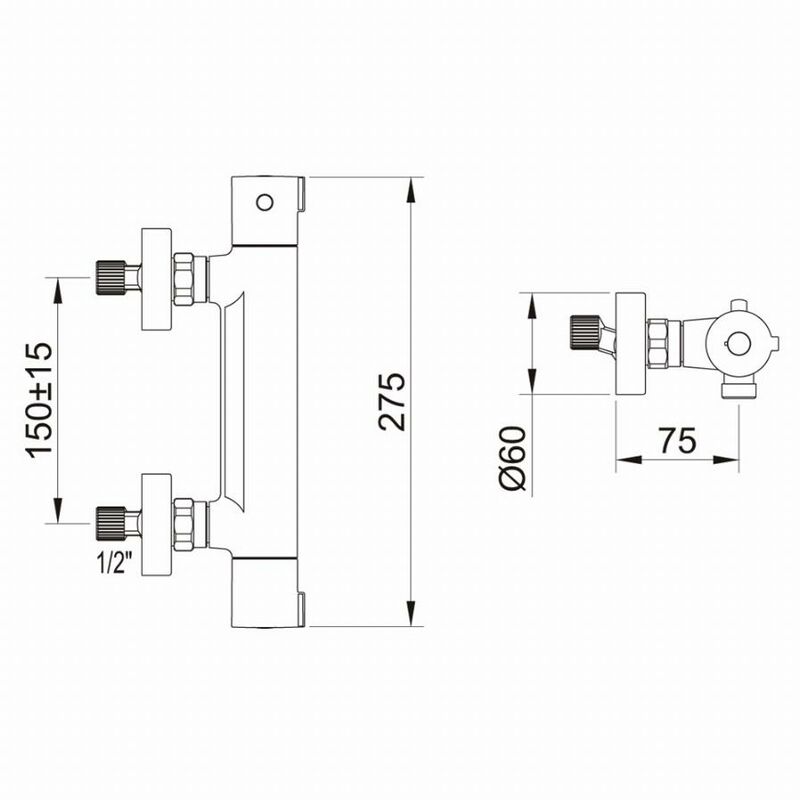 Clever - Up doccia termostatica 61007