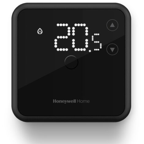Termostato ambiente Honeywell Home, display a LED di facile lettura ed efficienza energetica, cablato, nero