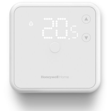 Termostato ambiente Honeywell Home, display a LED di facile lettura ed efficienza energetica, wireless, bianco