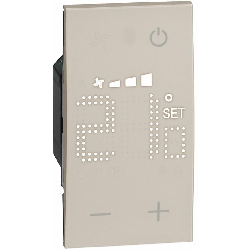 

Termostato con pantalla retroiluminada Bticino My home_UP Living Now KM4691 Sand