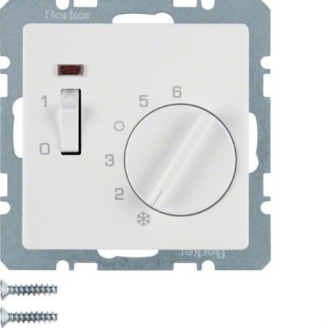 Termostato calefaccion Berker by Hager 20306089 Blanco Mate