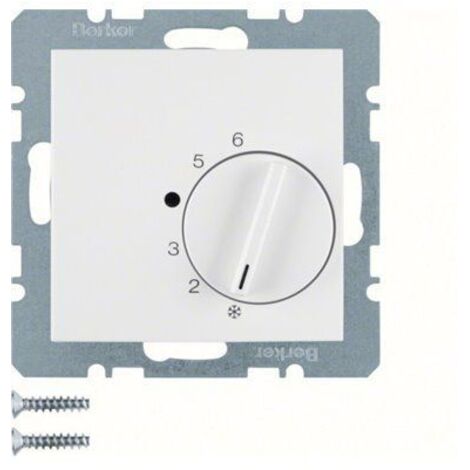 Termostato calefaccion y refrigeracion Berker by Hager 20261909 Blanco Mate