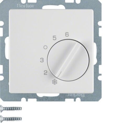 Termostato calefaccion y refrigeracion Berker by Hager 20266089 Blanco Mate