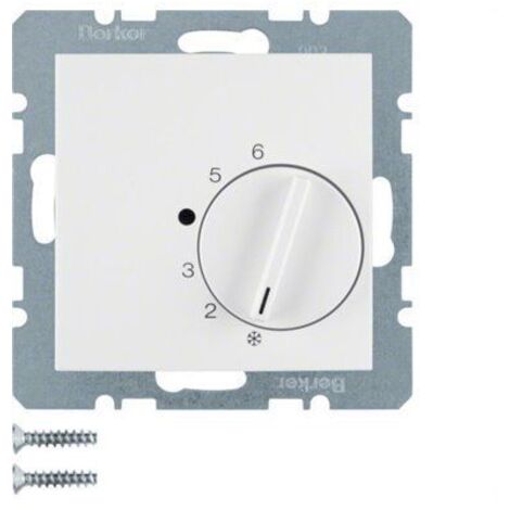 Termostato calefaccion y refrigeracion Berker by Hager 20268989 Blanco Brillo
