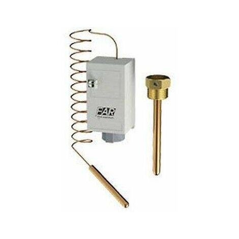 Termostato con capillare a distanza e regolazione protetta FAR 7953 1/2"