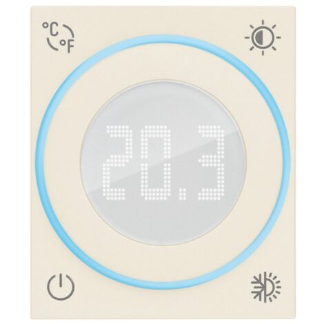 Termostato con rotella IoT 2 moduli Vimar Linea Canapa 30810.C