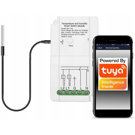 Termostato con sensor de temperatura externo WiFi TUYA