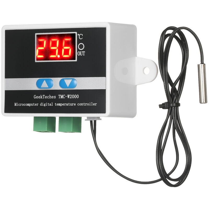 

Termostato controlador de temperatura digital LCD de alta precision, con sonda de sensor impermeable,DC12V