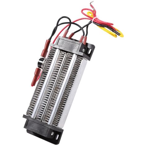 Termostato de alto rendimiento de 220 V y 500 W, elemento calefactor cerámico PTC, aluminio, 13,8 x 5 cm