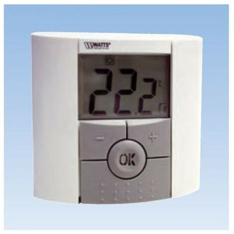 Termostato de ambiente BTD electrónico digital 5/35°C para calefacción y refrigeración - WATTS