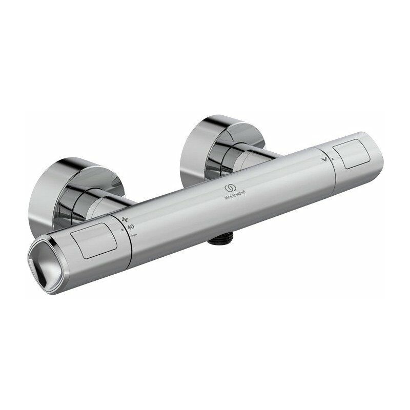 

Termostato de ducha CERATHERM 100 proyección 78 mm cromo ESTÁNDAR - Ideal