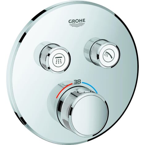 Termostato de grafito duro GROHE Grohtherm SmartControl 29119 FMS round 2 ASV