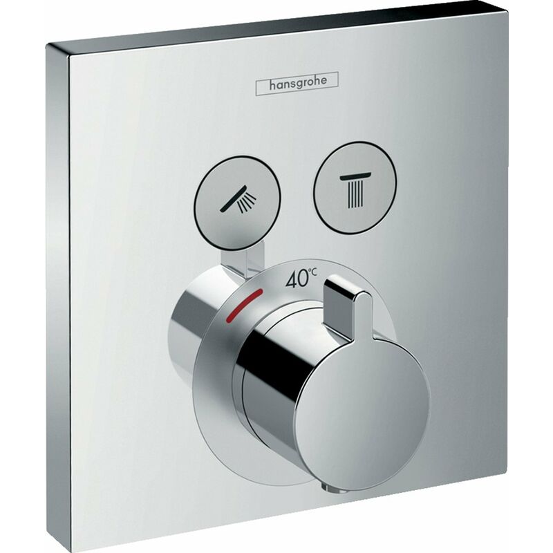 

Termostato de mano ShowerSelect, empotrado, 2 consumidores, 15763, color: cromado - 15763000