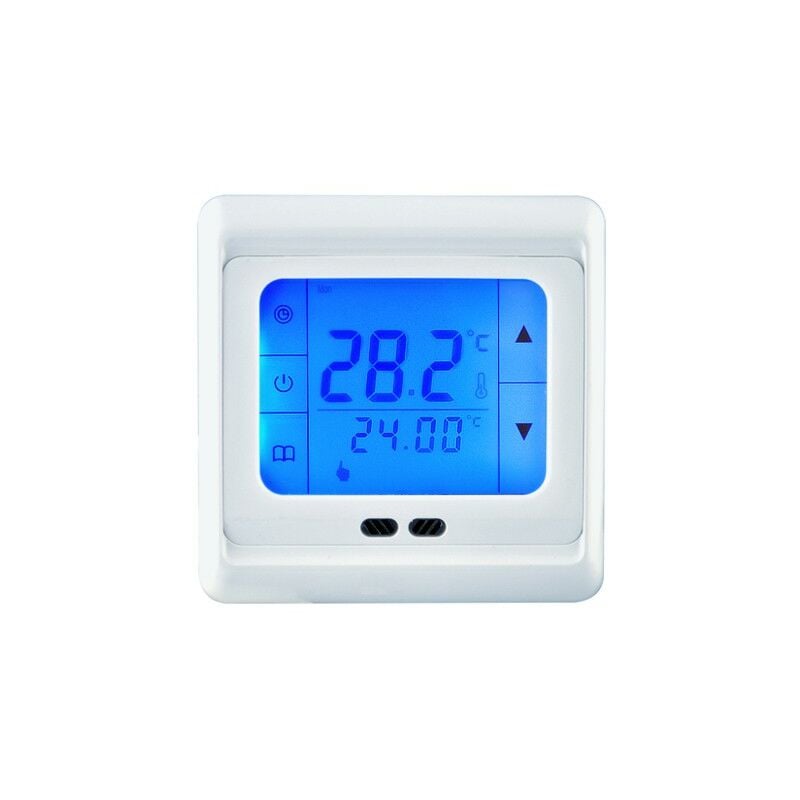 Termostato de pantalla táctil HT07 Blue para calefacción por suelo radiante eléctrico con tecnología twin