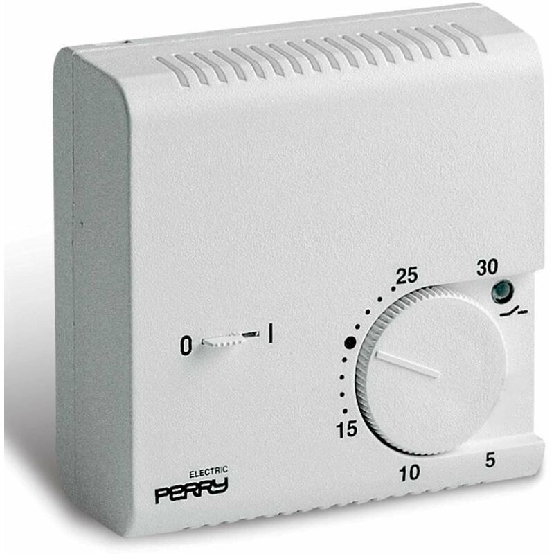 

Termostato de pared Perry blanco cm 7,4x3,6x7,4 Perry 1TPTE046