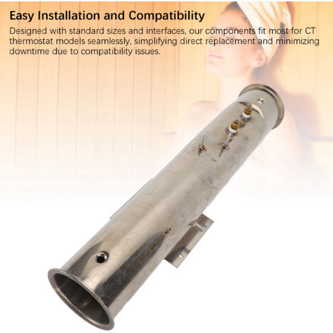 Termostato de repuesto compatible con CT, acero inoxidable SUS316, 3000 W, rápido y preciso.