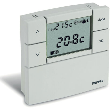 Termostato digital perry ellis blanco compacto y preciso