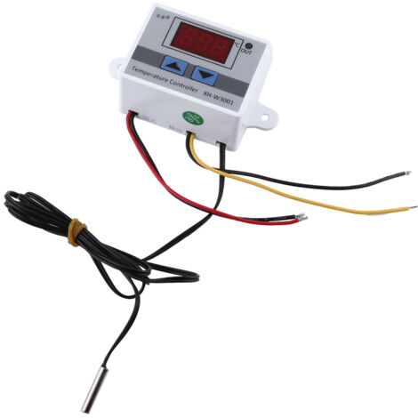 Termostato digitale ad alta precisione da 12 V con sonda e interruttore di controllo della temperatura.