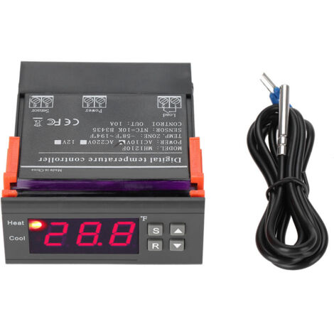Termostato digitale Eosnow, interruttore termostato AC110V 10A 3W, per caldaie industriali per refrigeratori d'acqua e celle a vapore