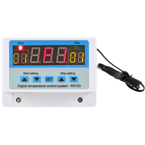Termostato digitale intelligente a LED, regolatore di temperatura con sensore per riscaldamento e raffreddamento, 30 A/DC 24 V, termostato connesso